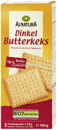 Alnatura Dinkel Butterkeks, 150 g