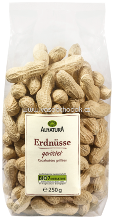 Alnatura Erdnüsse geröstet, in Schale, 250g