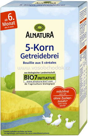 Alnatura 5-Korn-Getreidebrei nach 6. Monat, 250g