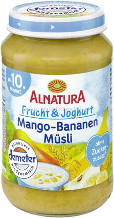 Alnatura Frucht & Joghurt Mango-Bananen-Müsli, ab 10. Monat, 190g