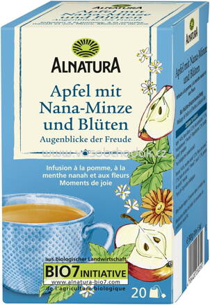 Alnatura Apfel mit Nana-Minze und Blüten, 20 Beutel