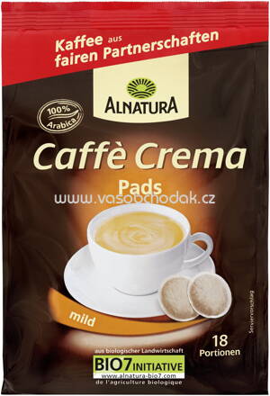 Alnatura Caffè Crema Pads, 18St, 126g