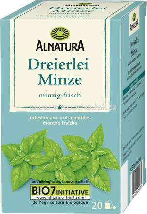 Alnatura Dreierlei Minze Tee, 20 Beutel