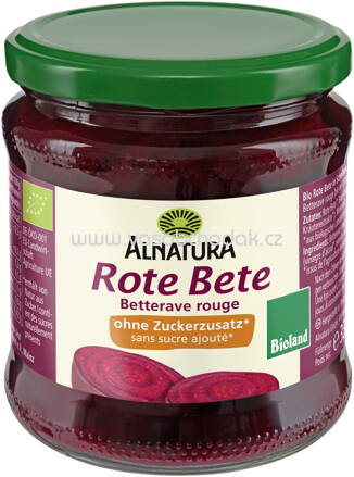 Alnatura Rote Bete ohne Zuckerzusatz, 330g