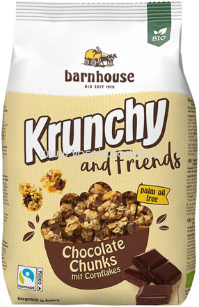 Barnhouse Krunchy and Friends Chocolate Chunks, 500g