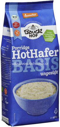 Bauckhof Porridge Hot Hafer Basis, ungesüßt, glutenfrei, 400g