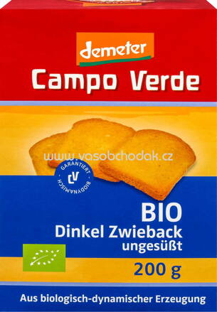 Campo Verde Dinkel Zwieback, ungesüßt, 200g