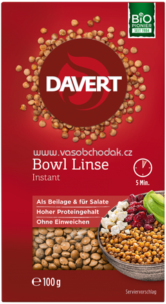 Davert Bowl Linse Instant, 100g