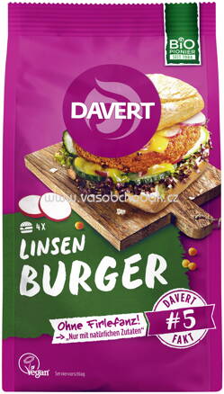 Davert Linsen Burger, 160g