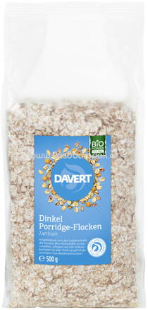 Davert Dinkel Porridge Flocken Zartblatt, 500g