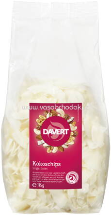 Davert Kokoschips, ungeröstet, 175g