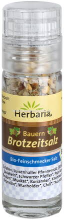Herbaria Bauern Brotzeitsalz, mini Mühle, 19g