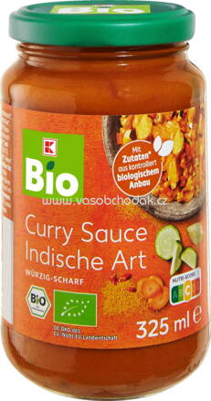 K-Bio Curry Sauce Indische Art, 325 ml