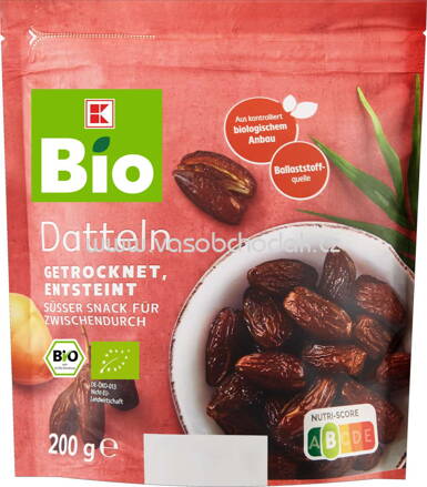K-Bio Datteln, getrocknet, ensteint, 200g