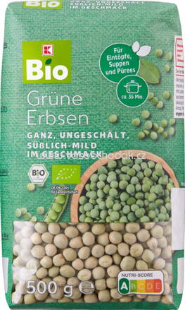 K-Bio Grüne Erbsen, 500g