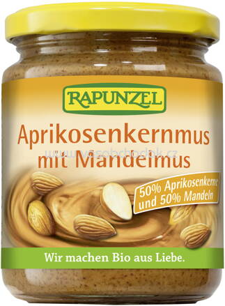 Rapunzel Aprikosenkernmus mit Mandelmus, 250g