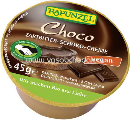 Rapunzel Choco, Zartbitter Schokoaufstrich, 45g