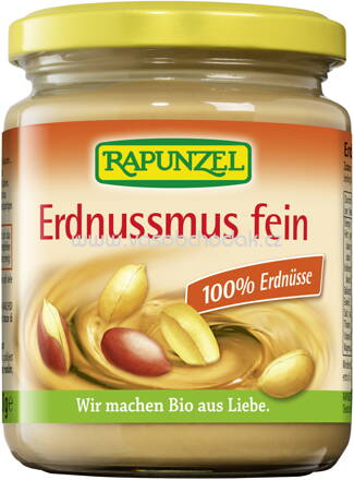 Rapunzel Erdnussmus fein, 250g