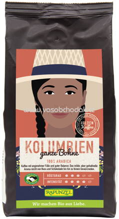 Rapunzel Heldenkaffee Kolumbien, ganze Bohne, 250g