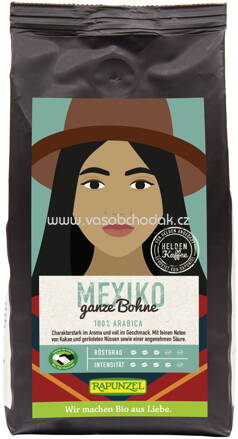 Rapunzel Heldenkaffee Mexiko, ganze Bohne, 250g