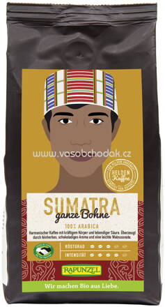Rapunzel Heldenkaffee Sumatra, ganze Bohne, 250g