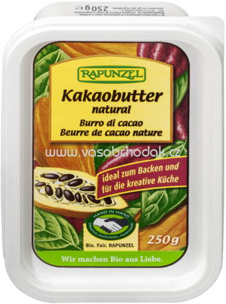 Rapunzel Kakaobutter natural, 250g
