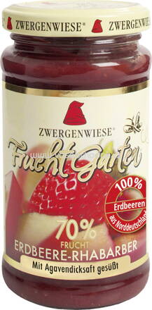 Zwergenwiese FruchtGarten Erdbeere-Rhabarber, 225g