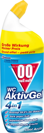 00 WC Reiniger Gel Aktiv 4in1 Cool Arctic, 750 ml