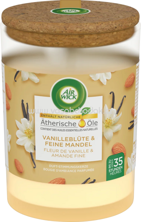 AirWick Duft-Stimmungskerze im Glas Vanilleblüte & feine Mandel, 1 St