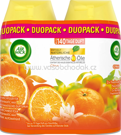 AirWick Lufterfrischer Freshmatic Citrus Nachfüllpack, 2x250 ml, 500 ml