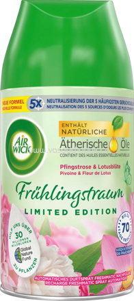 AirWick Lufterfrischer Freshmatic Pfingstrose & Lotusblüte, Nachfüllpack, 250 ml