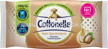 Cottonelle Feuchtes Toilettenpapier Mein Spa Erlebnis Kaschmir & Shea Butter, 42 St