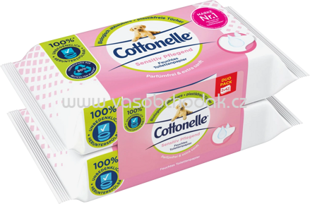 Cottonelle Feuchtes Toilettenpapier Sensitive Pflege, 2x42 St, 84 St