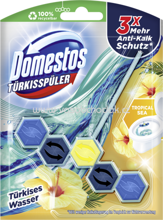 Domestos WC Stein Türkises Wasser - Tropical Sea, 1 St