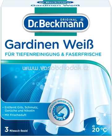 Dr.Beckmann Gardinen Weiß, 3x40g, 120g