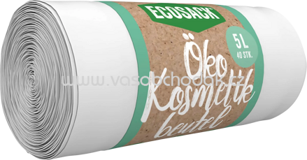 Ecosack Müllbeutel Öko 5 l für Kosmetikeimer, 40 St