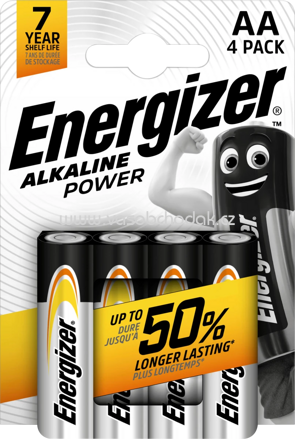 Energizer Batterien Alkaline Power AA, 4 St