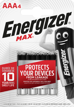 Energizer Alkaline Max AAA, 4 St