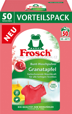 Frosch Colorwaschmittel Pulver Granatapfel, 50 Wl