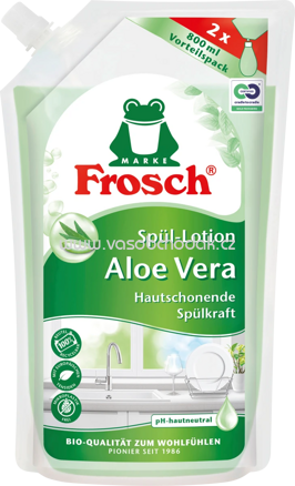 Frosch Spül Lotion Aloe Vera Nachfüllbeutel, 800 ml