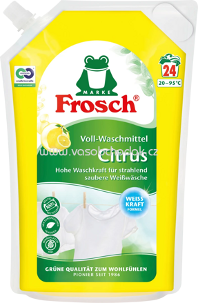 Frosch Vollwaschmittel Flüssig Citrus, 24 Wl