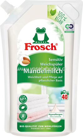 Frosch Weichspüler Mandelmilch, 40 Wl