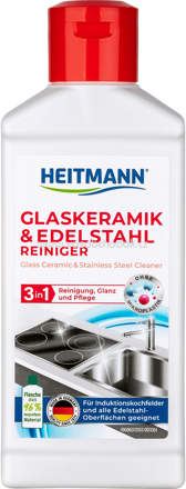 HEITMANN Ceranfeldreiniger Glaskeramik- und Edelstahl-Reiniger, 250 ml
