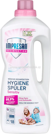 IMPRESAN Hygiene-Spüler Sensitiv Ohne Duft- und Farbstoffen, 18 Wl