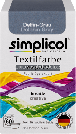 Simplicol Textilfarbe expert Delfin-Grau, 1 St