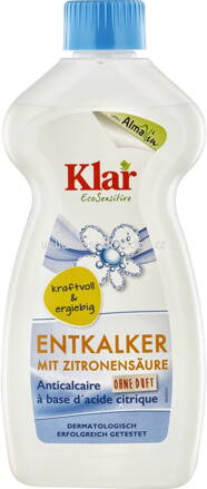 Klar Entkalker mit Zitronensäure, 500 ml