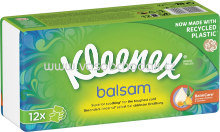 Kleenex Taschentücher Balsam, 12x9 St, 12 St