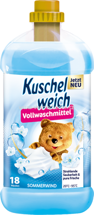 Kuschelweich Vollwaschmittel Sommerwind Gel, 18 Wl