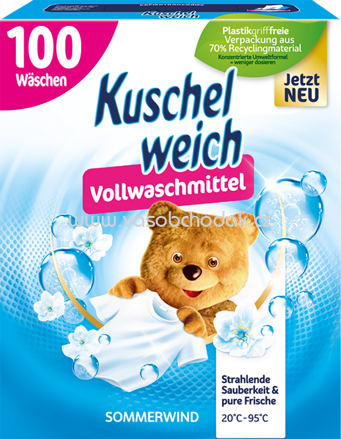 Kuschelweich Vollwaschmittel Sommerwind Pulver, 19 - 100 Wl