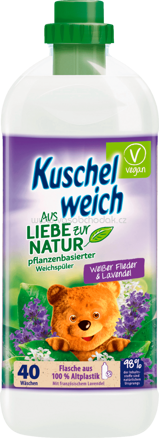Kuschelweich Weichspüler Aus Liebe zur Natur Weißer Flieder & Lavendel, 40 Wl, 1l